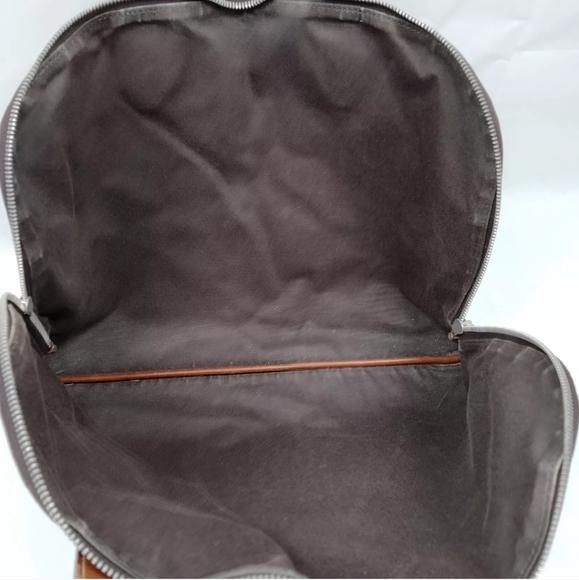 HERMES HAND BAG BROWN CANVAS - Picture 8 of 10